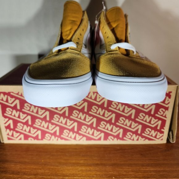 NWT VANS Suede/ Canvas Old Skool (Garden Check) Yellow Men (8.5)/ Women (10.0) - Picture 4 of 16